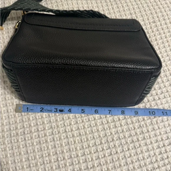 Marc Jacobs Black Crossbody Bag with Gold Accents